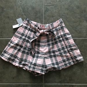 Sunday Best Short/Skirt Pink Plaid